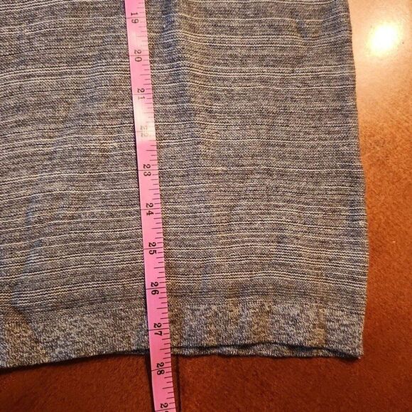 Flag & Anthem Mock Neck Quarter Zip Up Knit Sweater, Medium, Gray Heather - Picture 6 of 10